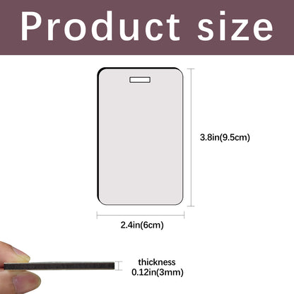 Rectangle Sublimation Luggage Tag Blanks Wholesale