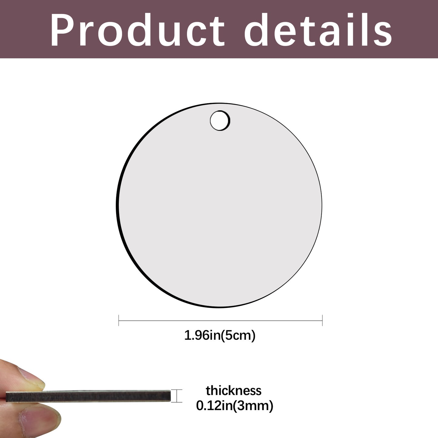 Wholesale MDF Round Sublimation Keychain Blanks