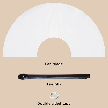 Handheld Sublimation Fold Fans Blanks wholesale