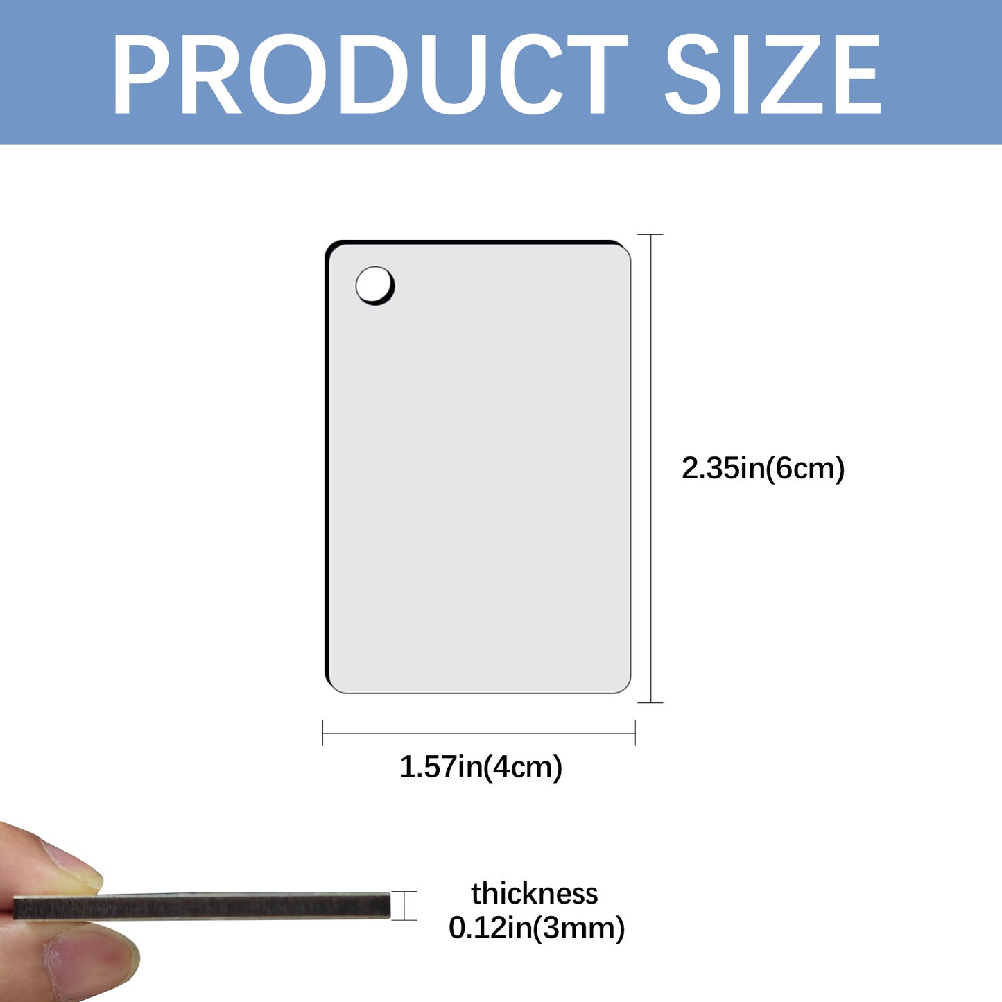 MDF Rectangle Sublimation Keychain Blanks Wholesale