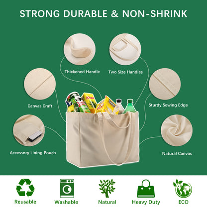 Reusable Grocery Bags with Long Shoulder Straps and Short Handles Wholesale