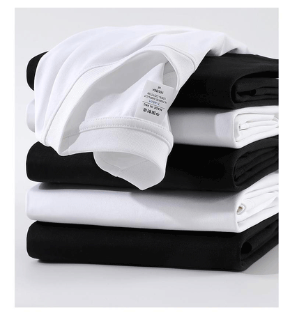 Bulk Double Yarn 100 Cotton Blank Round Neck Short Sleeve T Shirts for Adults