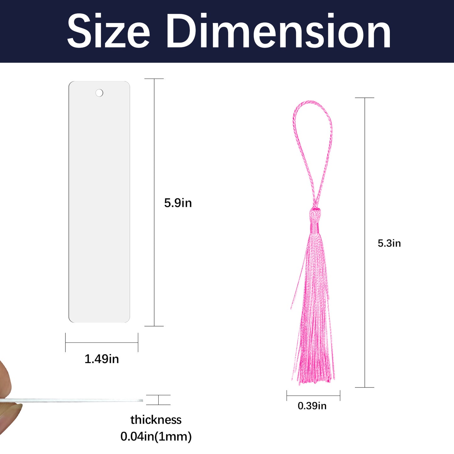 Aluminum Sublimation Bookmarks Blanks wholesale