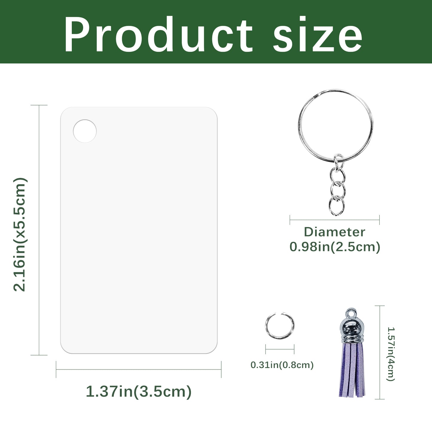 Ellipse Aluminium Sublimation Keychain Blanks Wholesale