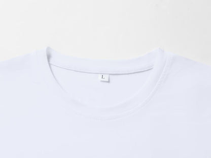 Wholesale Unisex Adult Short Sleeve Blank White T Shirt 100 Polyester