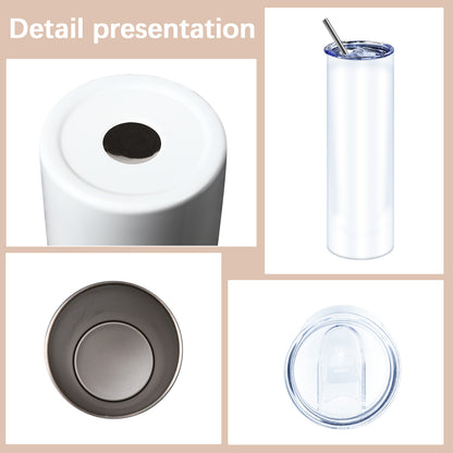 21 PCS 30 OZ Skinny Straight Sublimation Tumbler Blank Wholesale