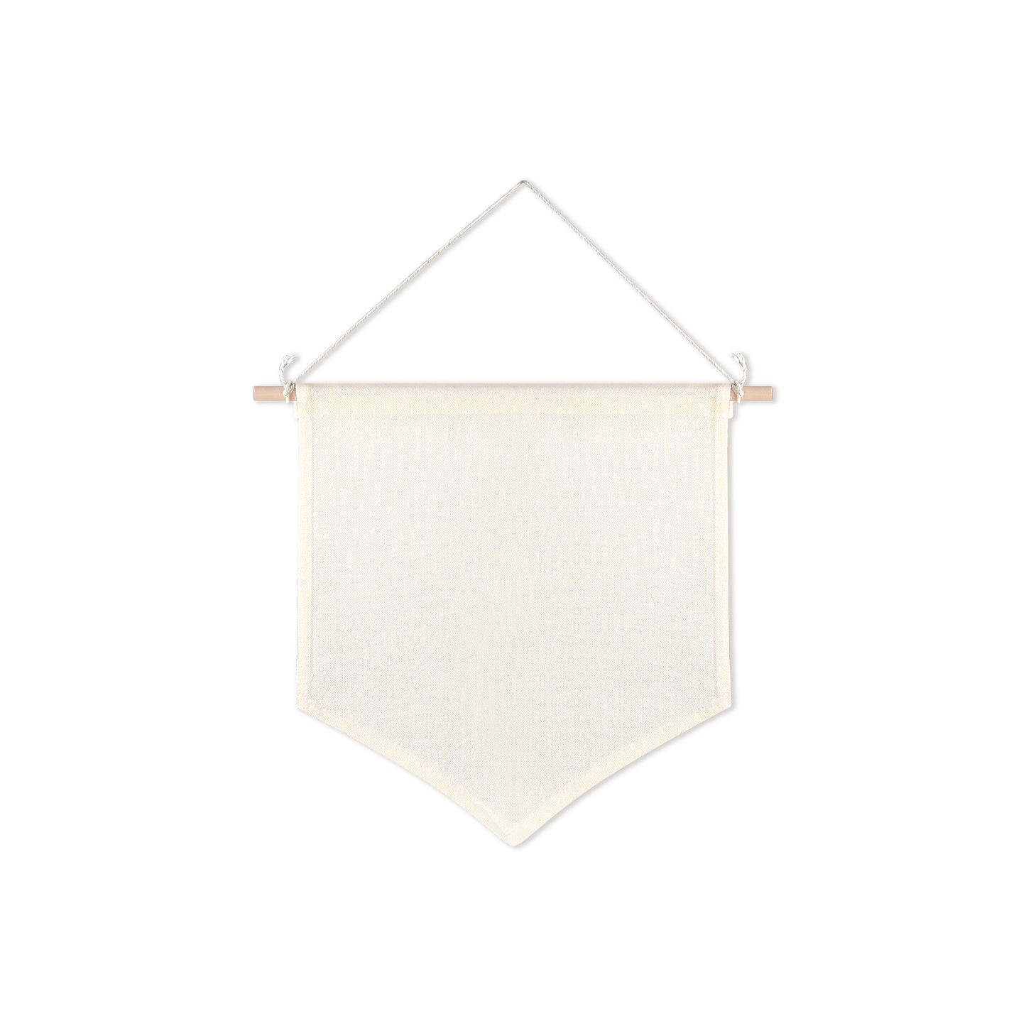 48 PCS Sublimation Beige Canvas Banners for Wall Hanging Jewelry & Pins