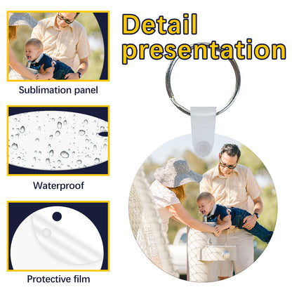 Round Aluminium Sublimation Keychain Blanks Wholesale