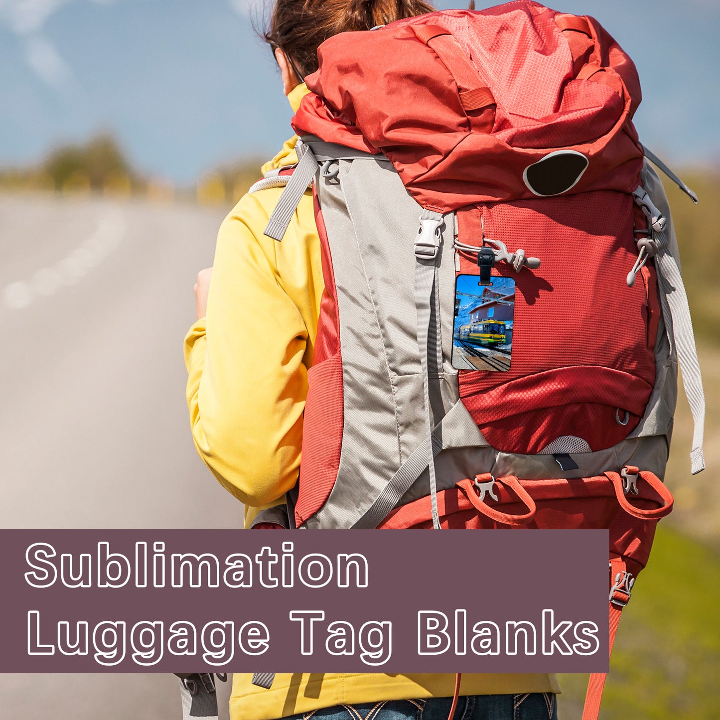 Rectangle Sublimation Luggage Tag Blanks Wholesale