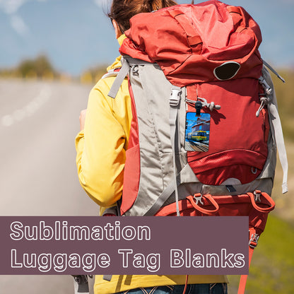 Rectangle Sublimation Luggage Tag Blanks Wholesale