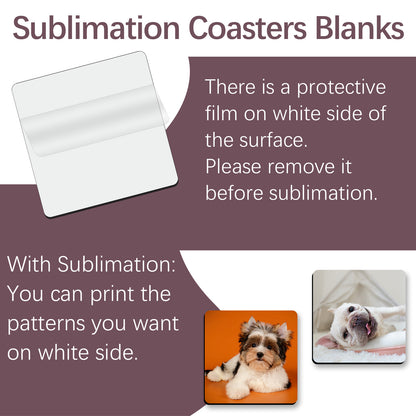 Square MDF Sublimation Coaster Blanks Wholesale