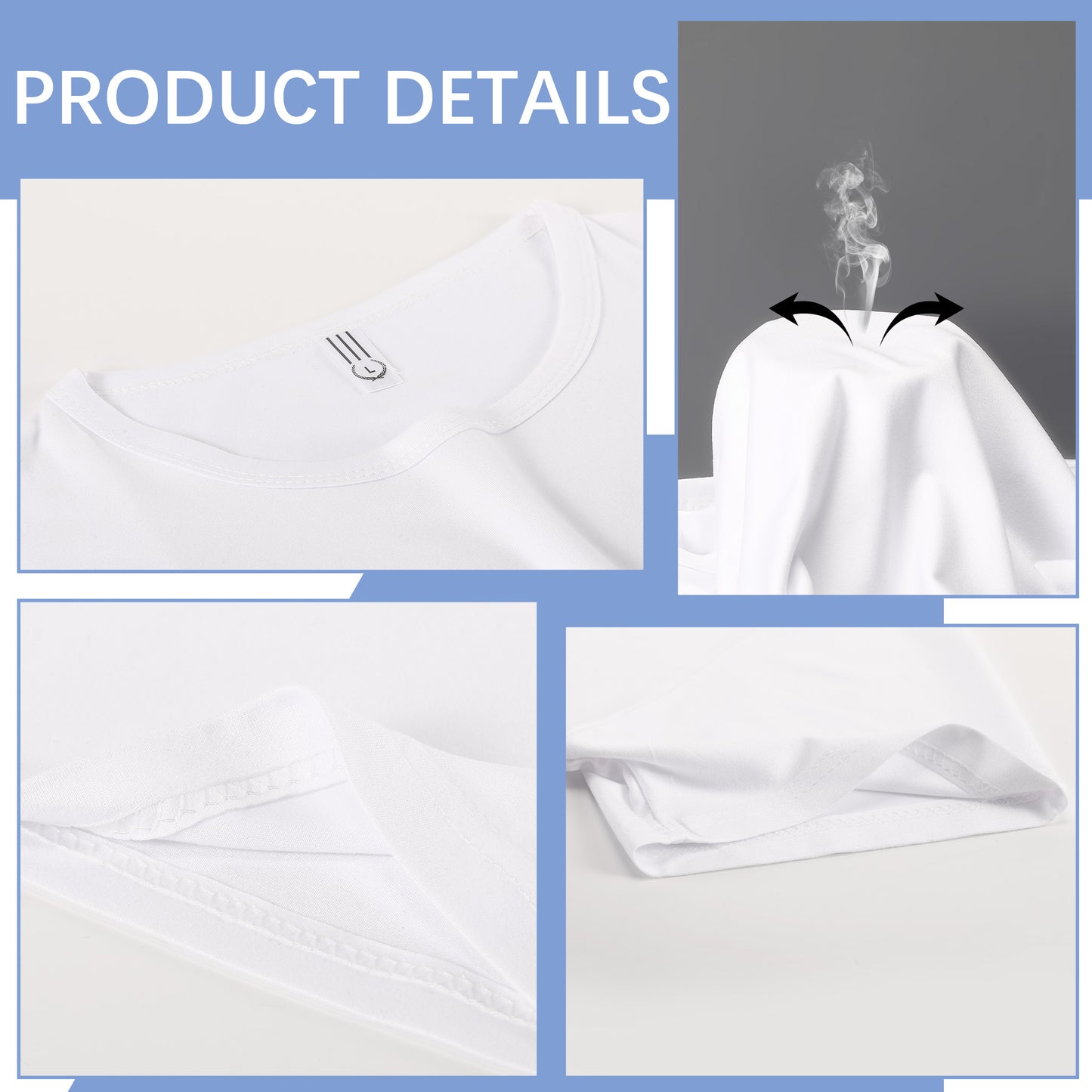 Sublimation Blank T-Shirts Short Sleeves White Polyester t Shirts Adult