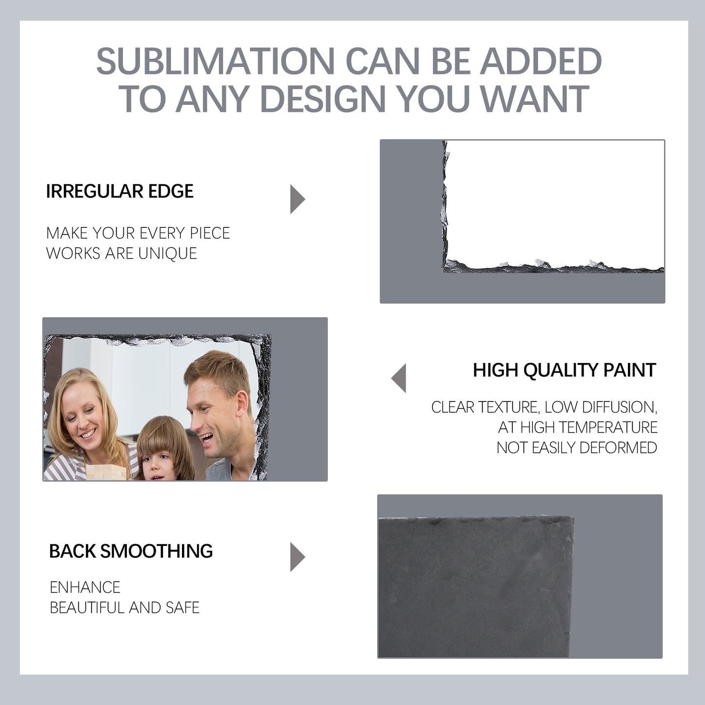 Square Sublimation slate Blanks Wholesale