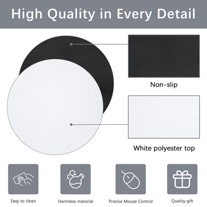 Round Sublimation Mouse pad Blanks Wholesale