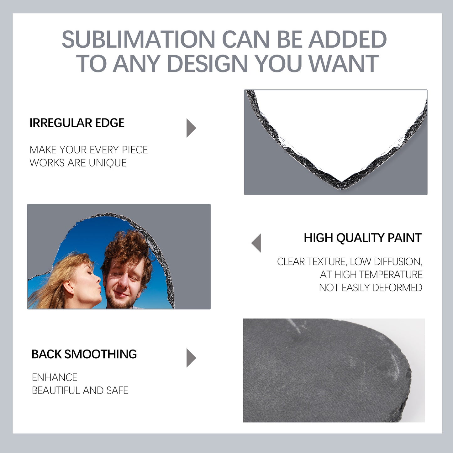 Heart Sublimation Slate Blanks Wholesale