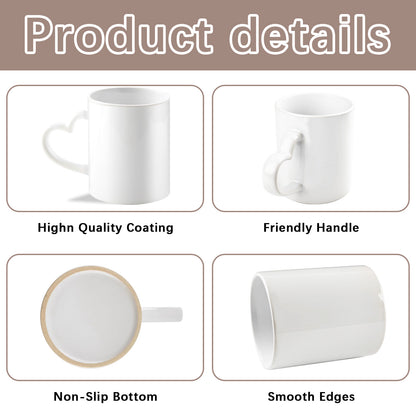 11 oz Sublimation Ceramic Coffee Mugs blanks Wholesale