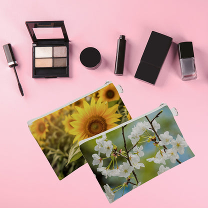 60 PCS Sublimation White Canvas Makeup Bags – Multi-Purpose DIY Blanks