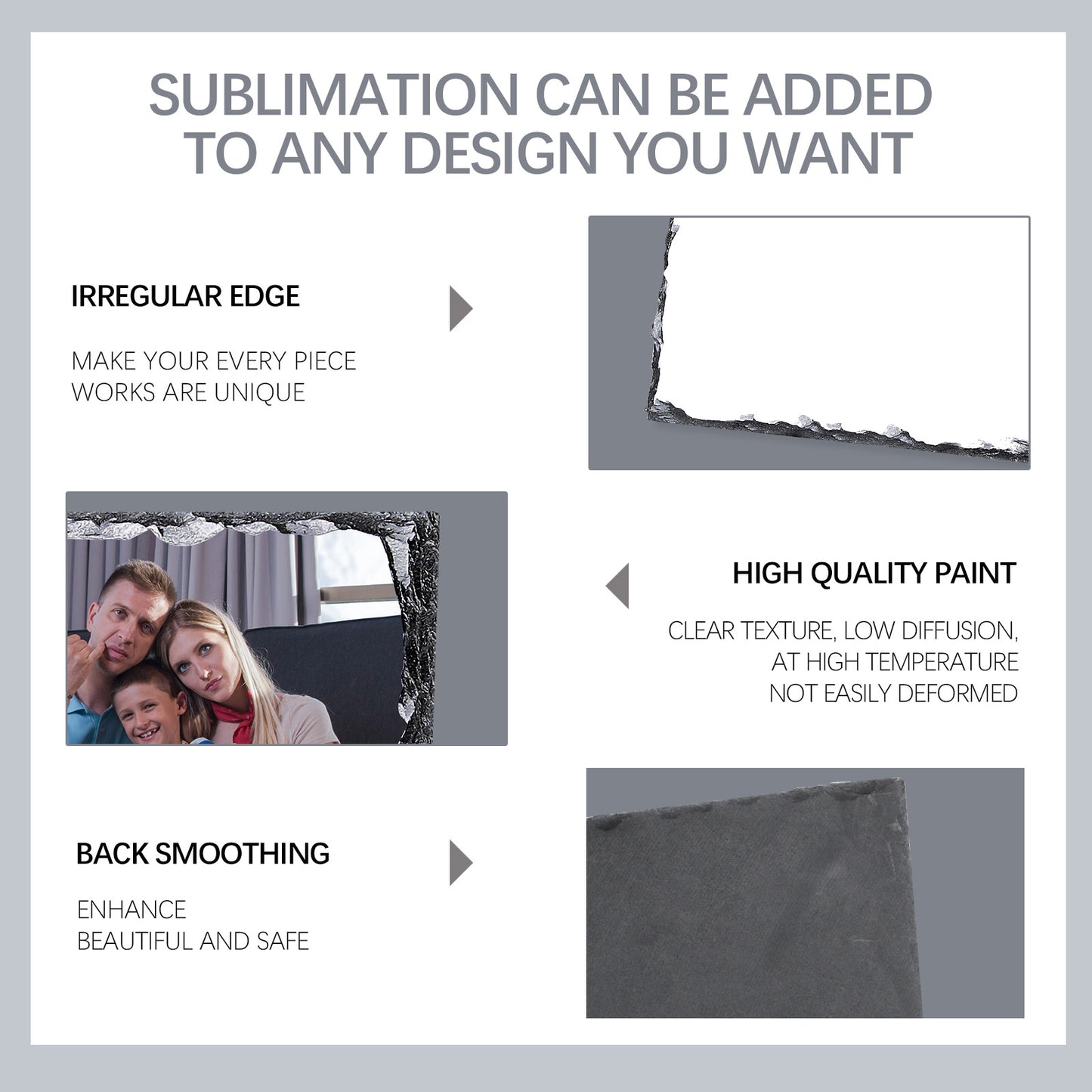Rectangle Sublimation slate Blanks Wholesale