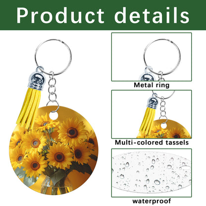 Wholesale Round Aluminium Sublimation Keychain Blanks