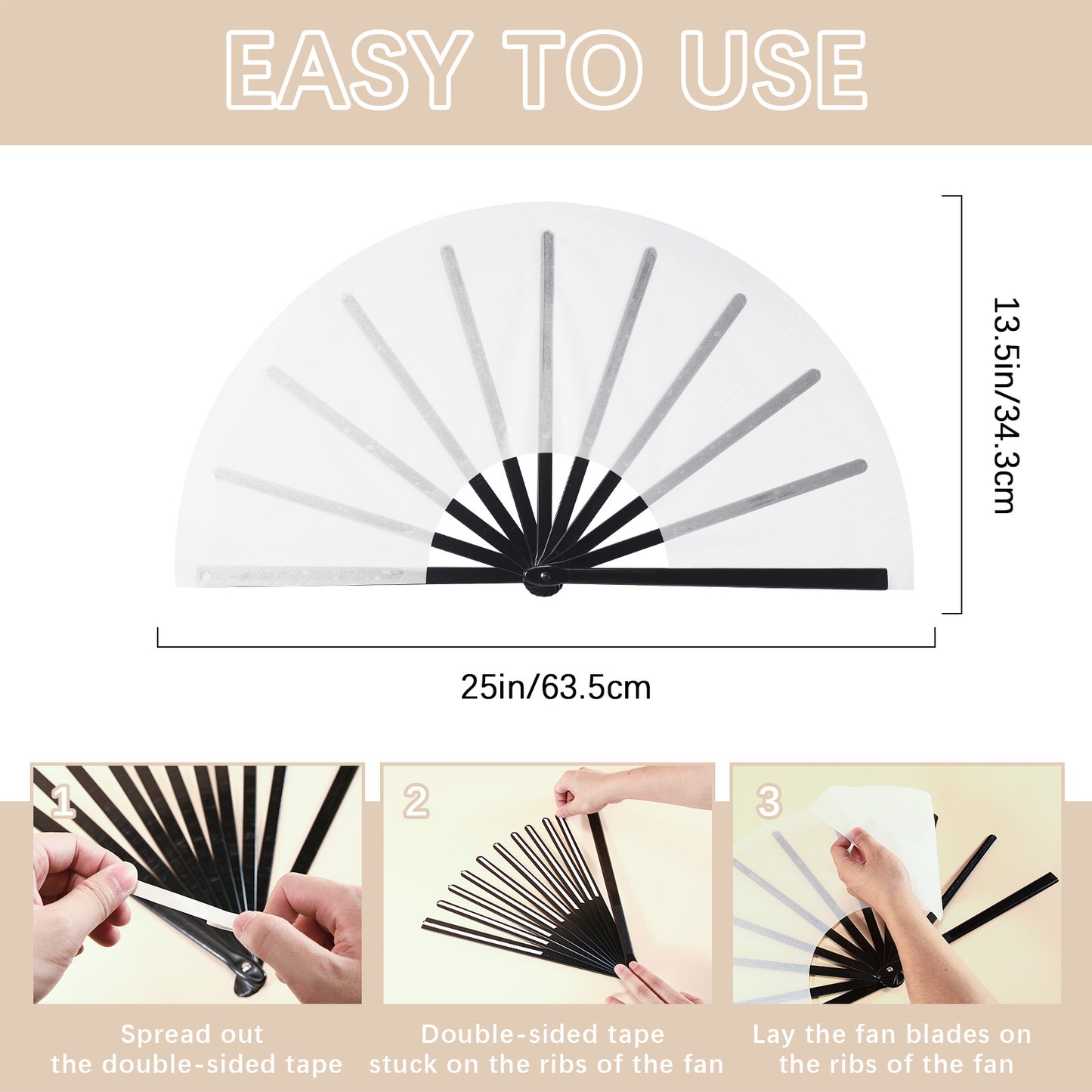 Handheld Sublimation Fold Fans Blanks wholesale