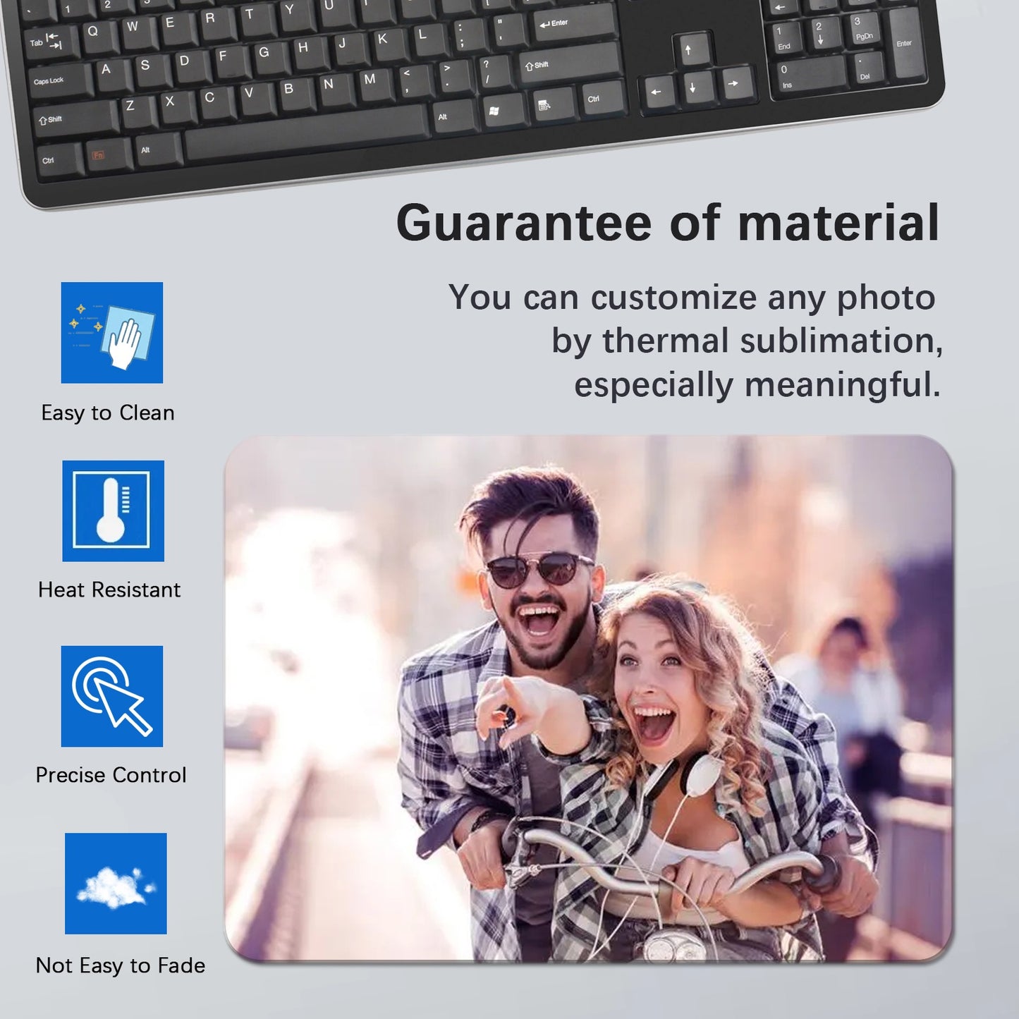 100 PCS Rectangle Sublimation Mouse pad  Blanks Wholesale