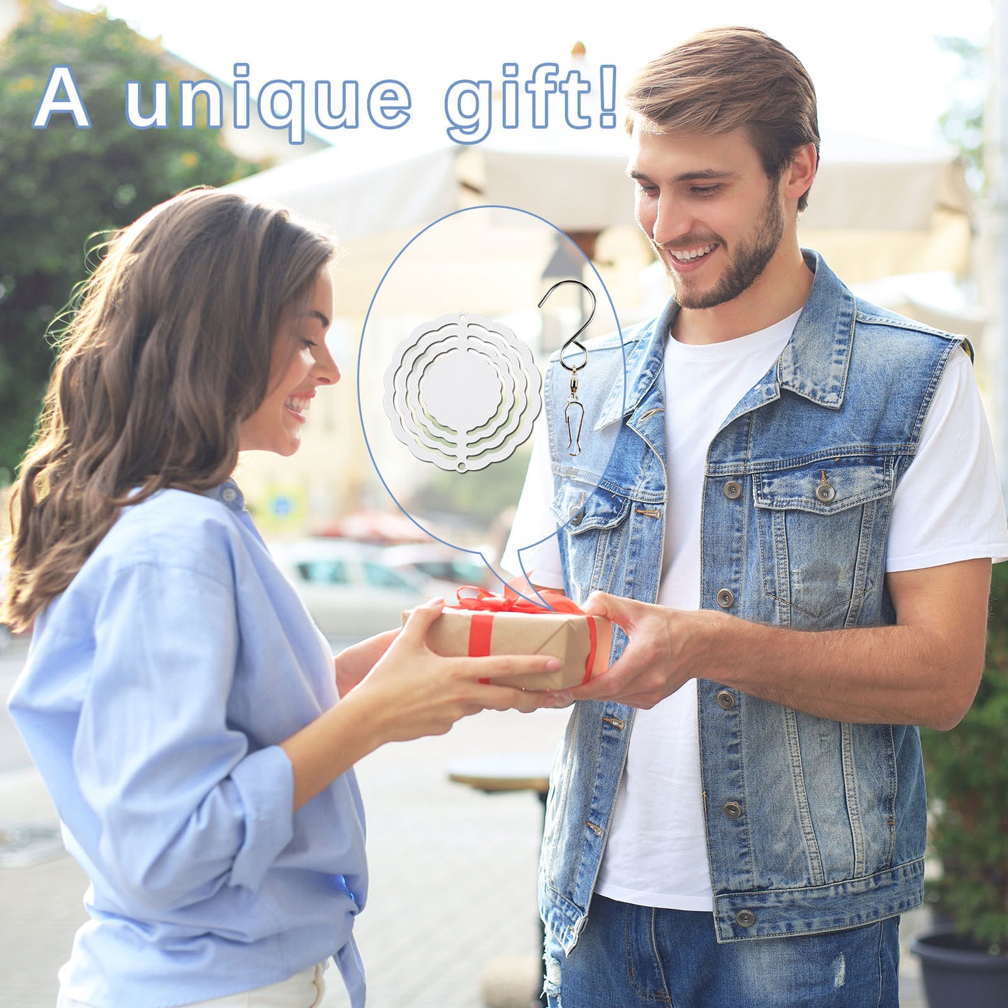 3 Inch Aluminum Sublimation Wind Spinner Blanks wholesale