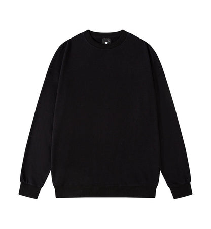 Blank Terry Sweatshirt Drop Shoulder Crewneck Sublimation Ready