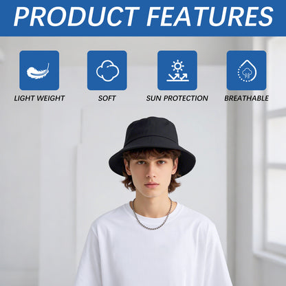 Black Blank DIY Hand Painted Bucket Hat Bulk