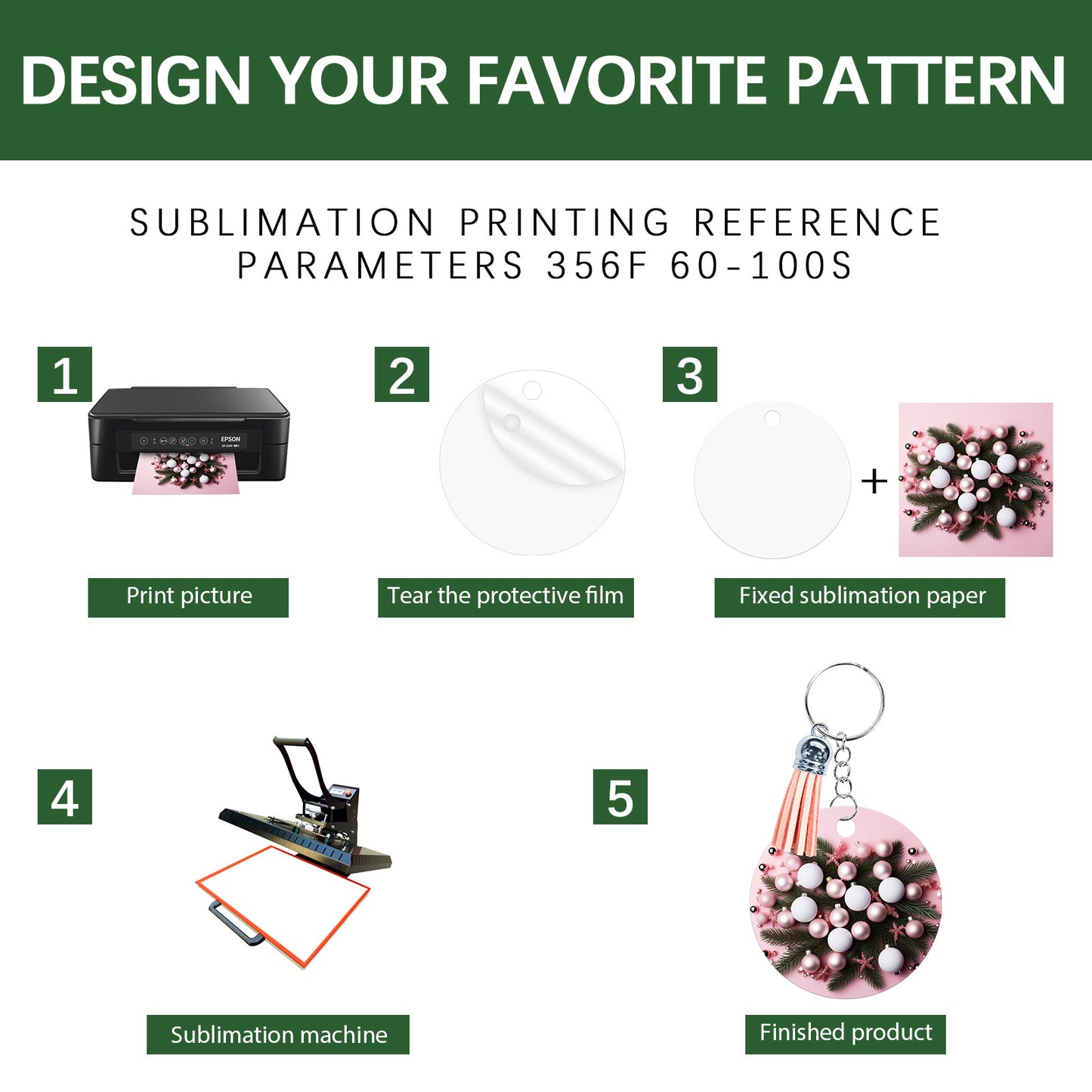 Wholesale Round Aluminium Sublimation Keychain Blanks