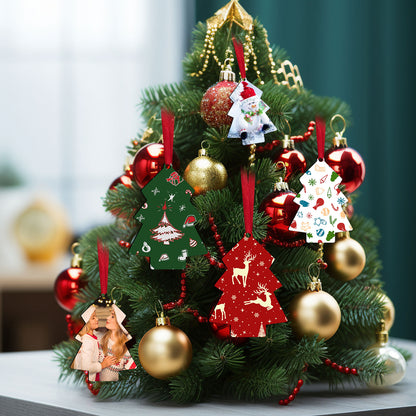 Christmas Tree MDF Sublimation Christmas Ornaments Blanks Wholesale