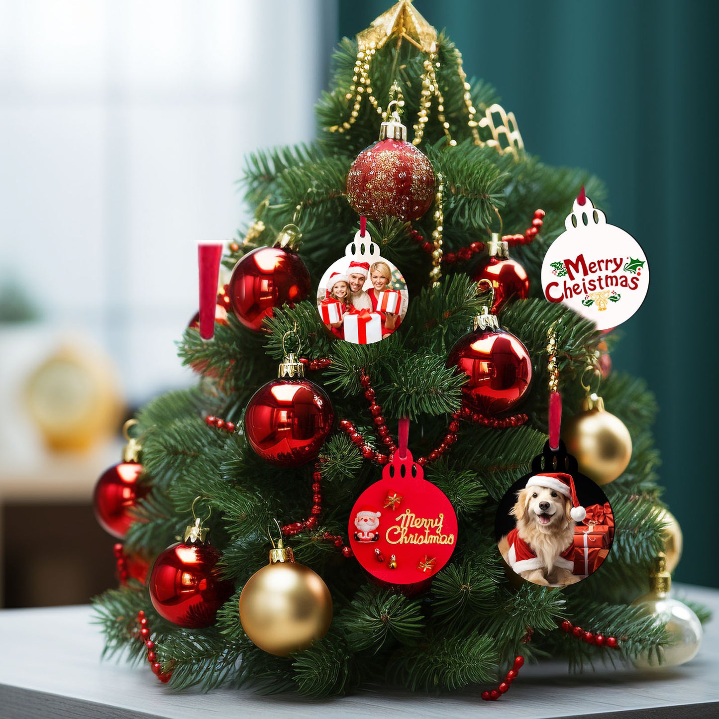 Lantern MDF Sublimation Christmas Ornaments Blanks Wholesale