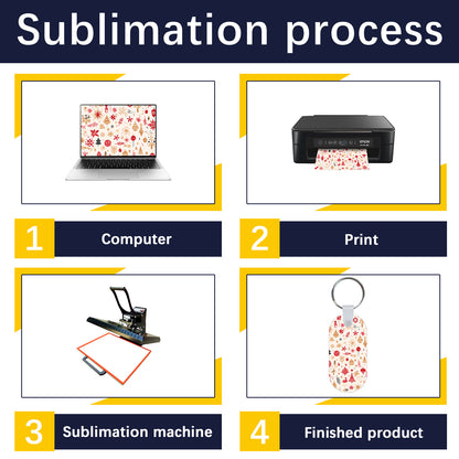 Rectangle Aluminium Sublimation Keychain Blanks Wholesale