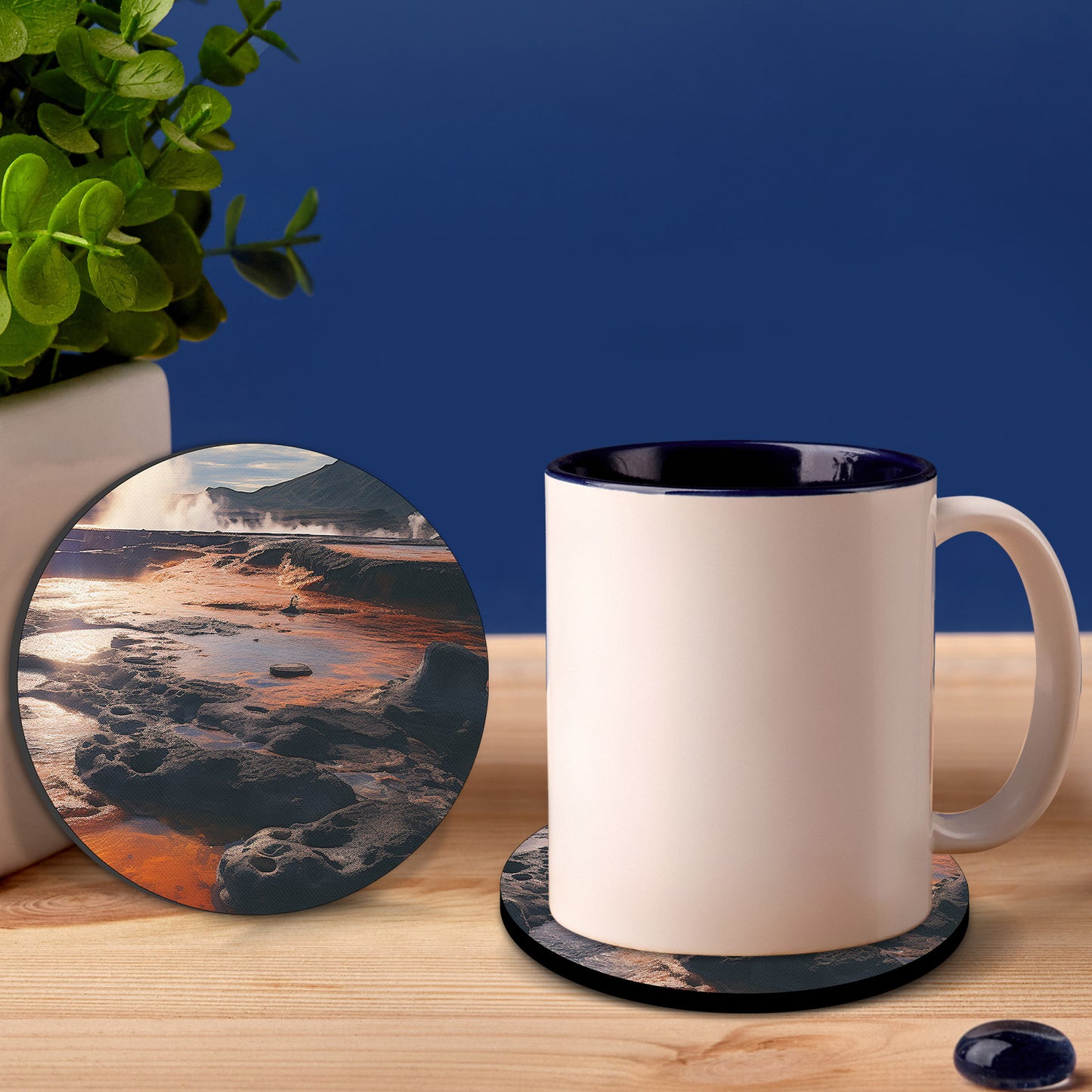 Round Natural rubber Sublimation Coaster Blanks Wholesale