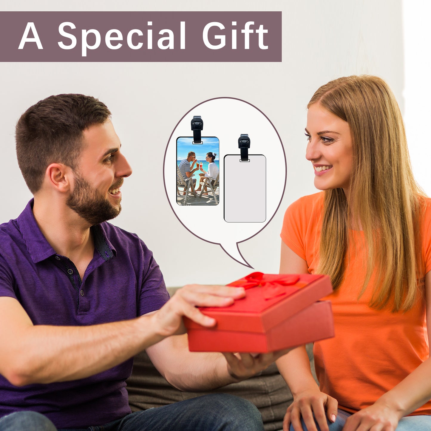 Rectangle Sublimation Luggage Tag Blanks Wholesale