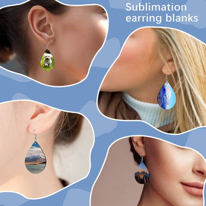 MDF Teardrop Sublimation Earring Blanks Wholesale