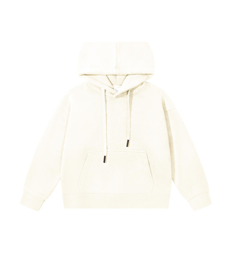 Kids Drop Shoulder Blank Pullover Hoodie