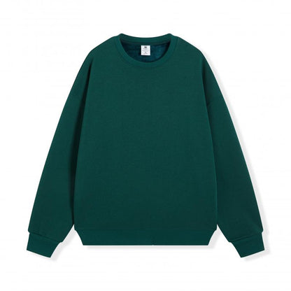 Blank 100 Cotton Sweatshirt Adult Drop Shoulder Round Neck Wholesale