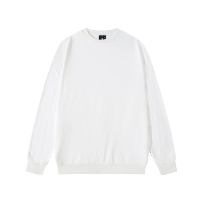 Blank Terry Sweatshirt Drop Shoulder Crewneck Sublimation Ready