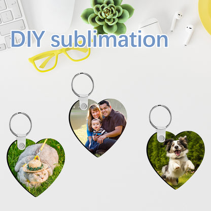MDF Heart Sublimation Keychain Blanks Wholesale