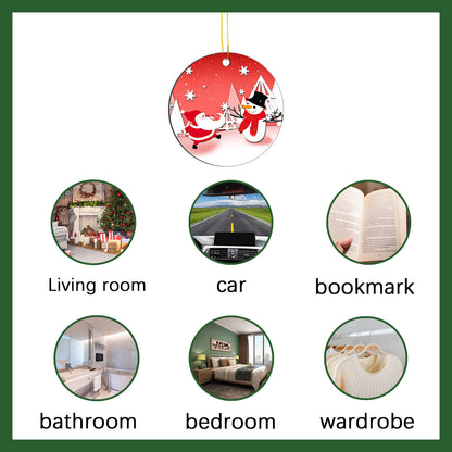 Wholesale Round Aluminium Sublimation Christmas Ornaments Blanks