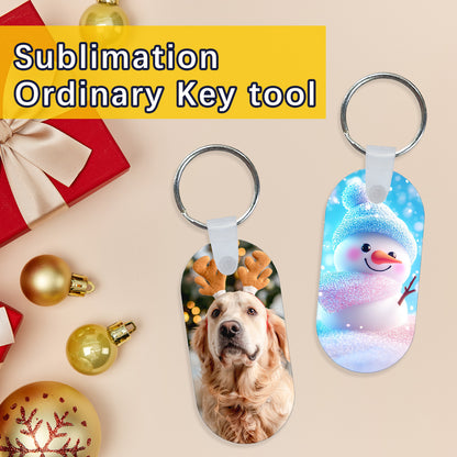 Rectangle Aluminium Sublimation Keychain Blanks Wholesale