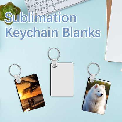 MDF Rectangle Sublimation Keychain Blanks Wholesale