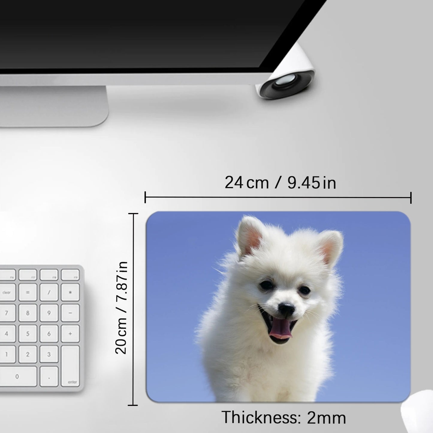 100 PCS Rectangle Sublimation Mouse pad  Blanks Wholesale