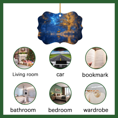 Flower Aluminium Sublimation Christmas Ornaments Blanks Wholesale