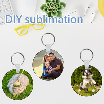 MDF Round Sublimation Keychain Blanks Wholesale