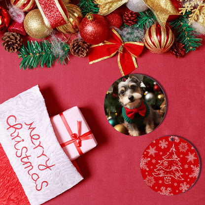 Wholesale Round MDF Sublimation Christmas Ornaments Blanks