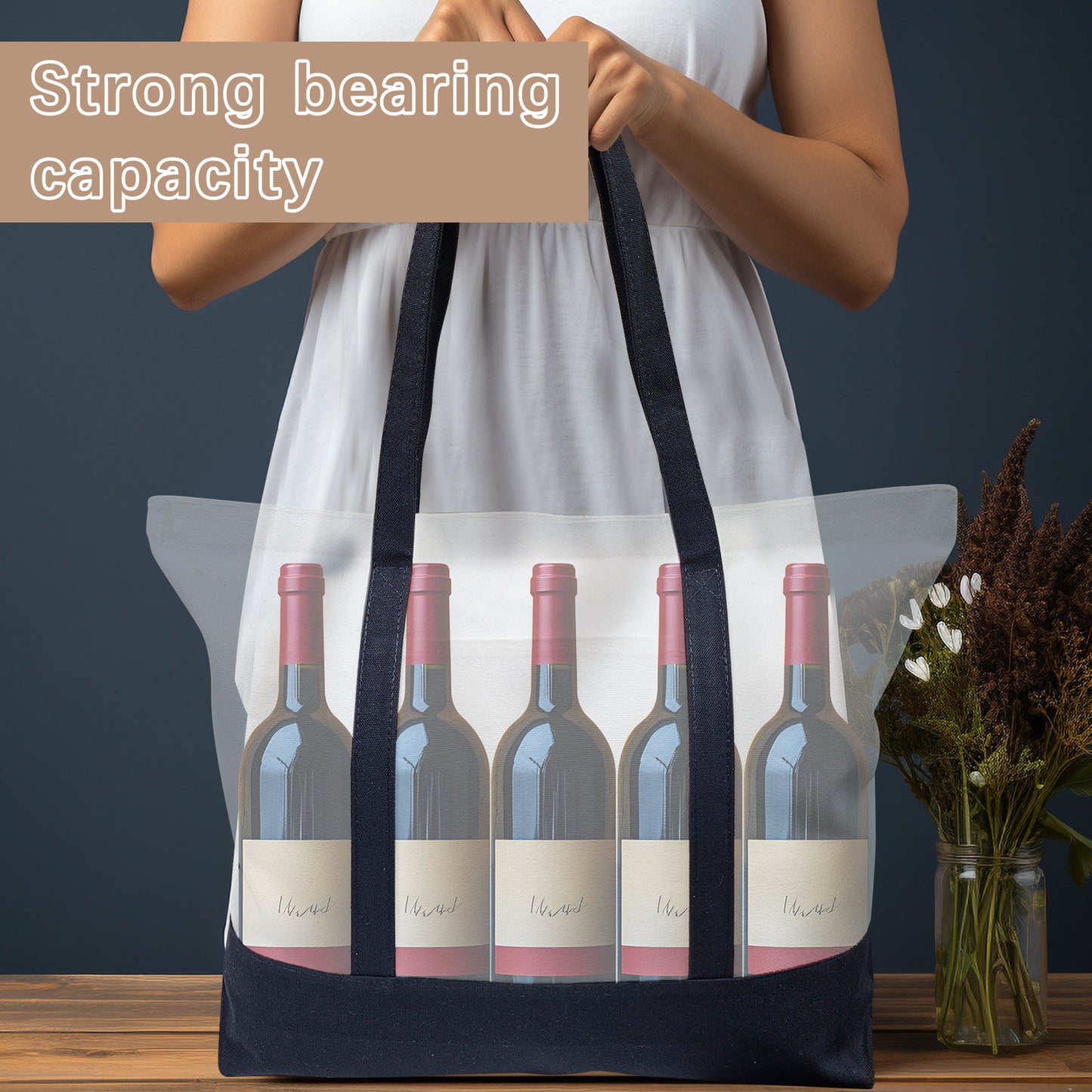 40 PCS Blank Polyester Zipper Canvas Tote Bags for Sublimation Printing