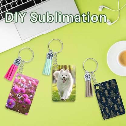 Ellipse Aluminium Sublimation Keychain Blanks Wholesale