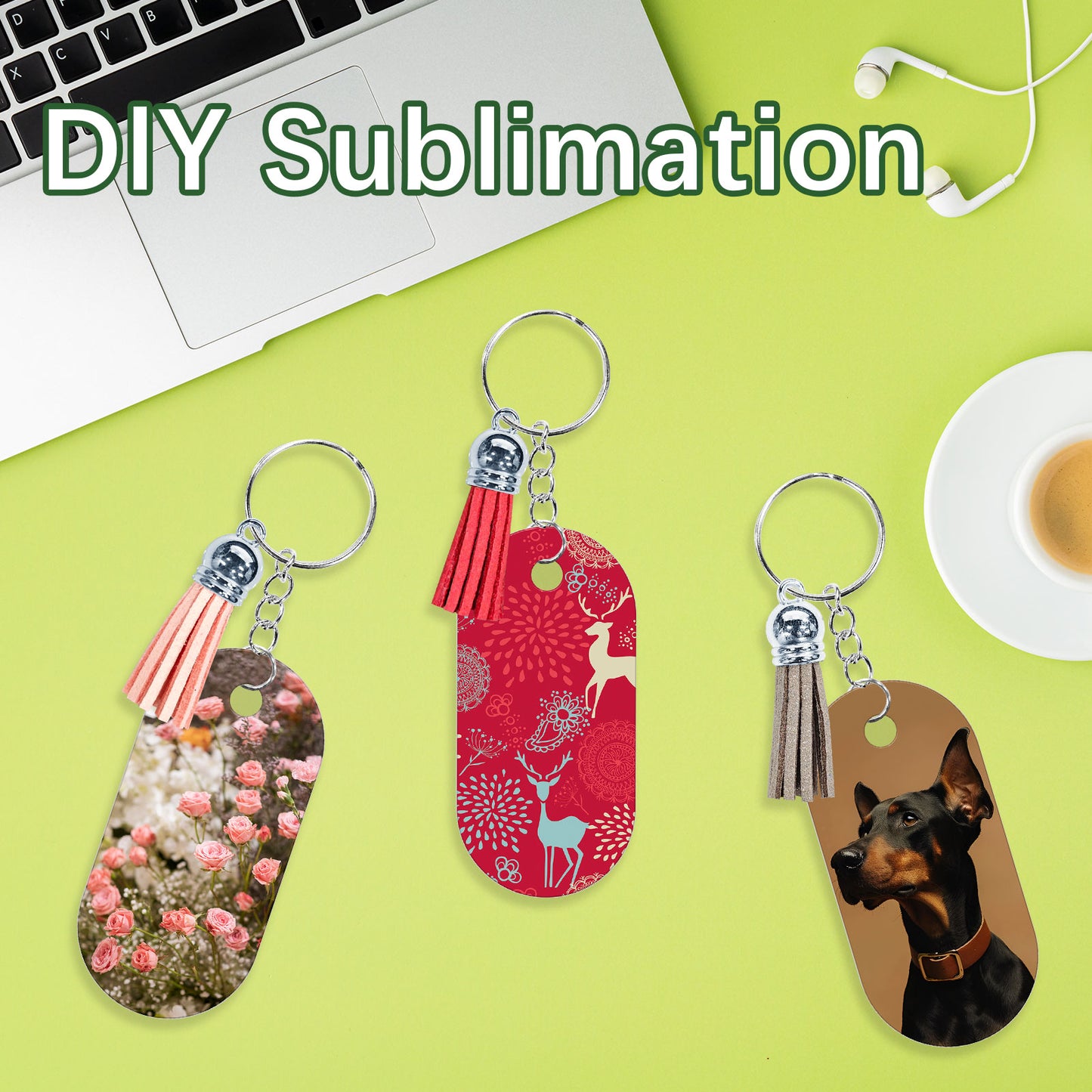 Ellipse Aluminium Sublimation Keychain Blanks Wholesale