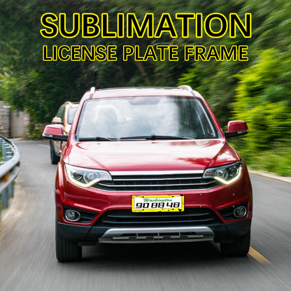 20 PCS Sublimation License Plate Frame Blanks wholesale，Metal Aluminum car Tag White
